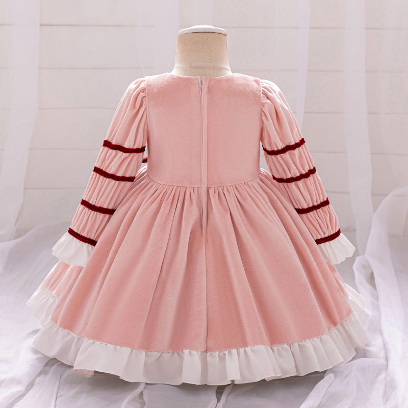 Amazon Nové jednoročné detské pracie šaty, detské tutu šaty s dlhým rukávom a mašľou, šaty na týždeň rozlúčky s dievčatkom