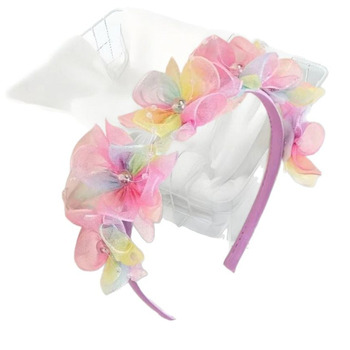 Europos ir Amerikos „Amazon“ vaikų vainikų plaukų lankelis, fėjų tinklelio, gėlių plaukų diržas, šiaurės rytų „Twist Yangko“ plaukų aksesuarai, nuotakos galvos apdangalai