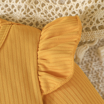 Διασυνοριακό αποκλειστικό - νέο φόρεμα για μωρά κορίτσια για άνοιξη και φθινόπωρο, πορτοκαλί φόρεμα με στάμπα \