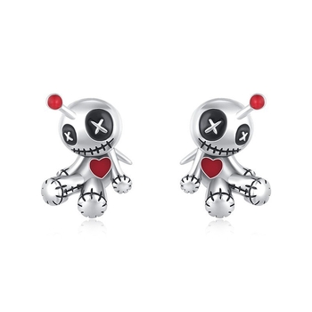 Amazoni piiriülene uus tume gooti needuse nuku kaelakee isikupärastatud loomingulised halloweeni õuduskõrvarõngad