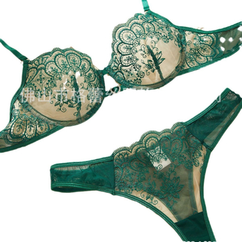 Σέξι εσώρουχα AliExpress με εκτύπωση, υψηλής ποιότητας, δαντέλα και κέντημα, σετ δύο τεμαχίων, σετ εσωρούχων AliExpress Crossborder