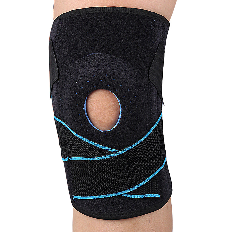 Silikónové pružinové chrániče kolien, silikónové protišmykové štvorpružinové priedušné tlakové chrániče kolien pre vonkajšie horolezectvo a fitness