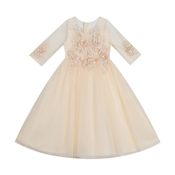 Dievčenské šaty Leto 2025 Nový štýl princeznovských tylových šiat pre dievčatá, klavírny outfit, detské spoločenské šaty, klavírne šaty