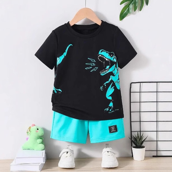 Temm Amazon ljetna moda za djecu okrugli izrez kratkih rukava majica s digitalnim tiskom za vanjsku trgovinu