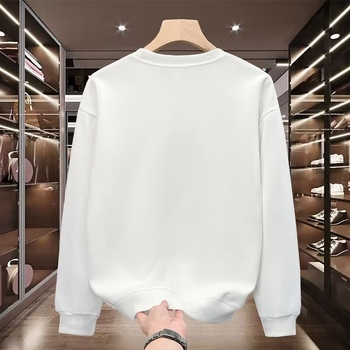 Есенни и зимни нови модерни мъжки топове с щампа, модерен пуловер, кръгло деколте, дълъг ръкав, ежедневни, универсални, модерни мъжки суитчъри с кадифе