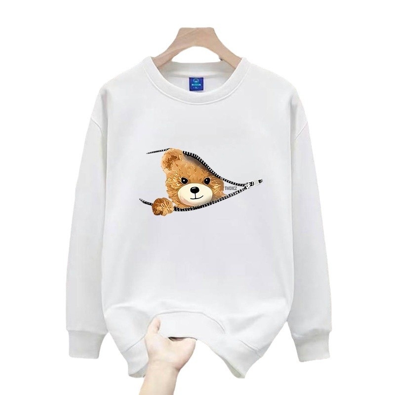 Jesenski i zimski novi trendi muški topovi s printom, modni pulover, okrugli izrez, dugi rukavi, ležerni, svestrani, moderni muški topovi s baršunom