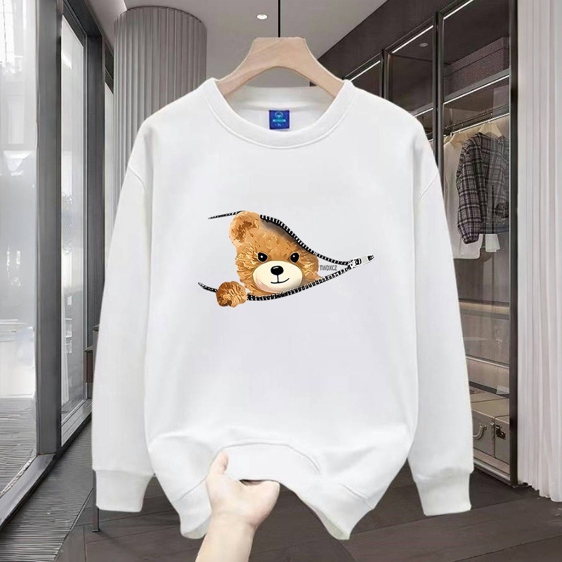 Jesenski i zimski novi trendi muški topovi s printom, modni pulover, okrugli izrez, dugi rukavi, ležerni, svestrani, moderni muški topovi s baršunom