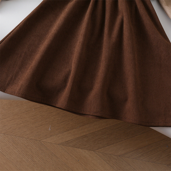 6619 Φόρεμα για κορίτσια Άνοιξη και Φθινόπωρο 2024 Νέα Παιδική Φούστα με Ραφή από Κορδούρι σε Στυλ Κολλεγίου Φούστα Πριγκίπισσας για κορίτσια