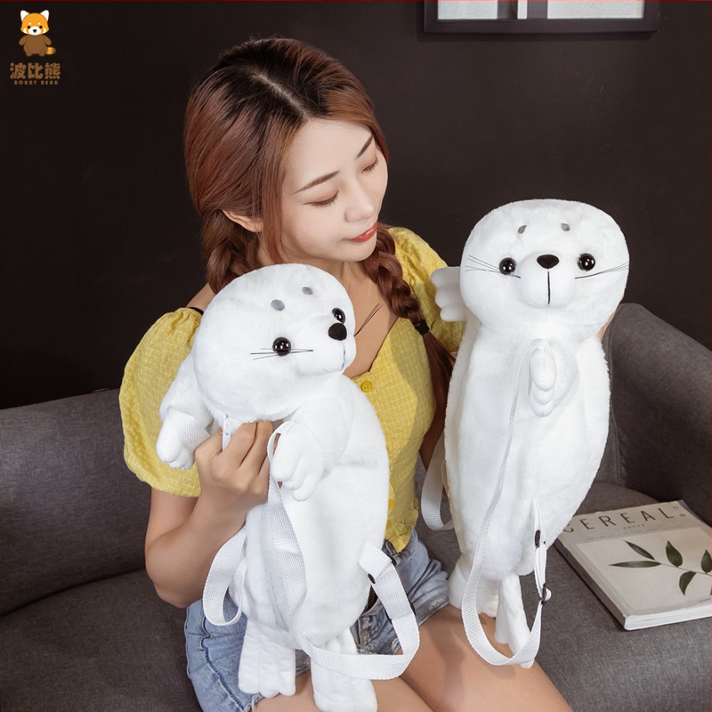 Раница за аквариум Bobi Bear от серията Lie-up Season, бяла, за тюлени, чанта за предучилищна възраст, раница за машина за кукли Catch, трансграничен аквариум.