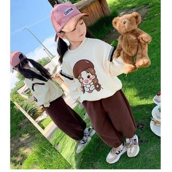 Κοριτσιών Άνοιξη και Φθινόπωρο 2024 Νέα Ξένη Μόδα Στυλ Μικρών Κοριτσιών Γιορτή Διαδικτύου Καυτή Μοντέρνα Πλεκτή Μπλούζα Κοριτσιών