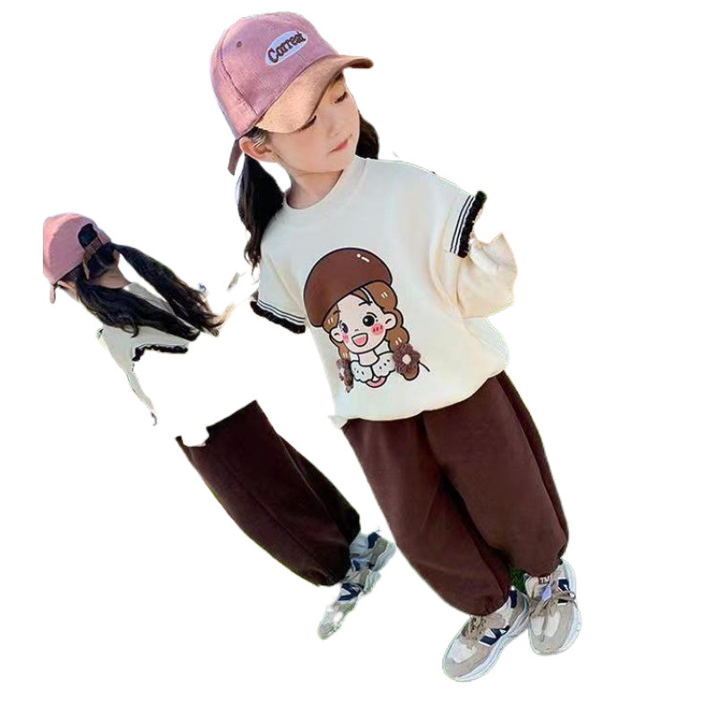 Djevojačka proljetna i jesenska moda za 2024., nova strana moda, proslava interneta za djevojčice, vruće moderno odijelo s pletenicom za djevojčice