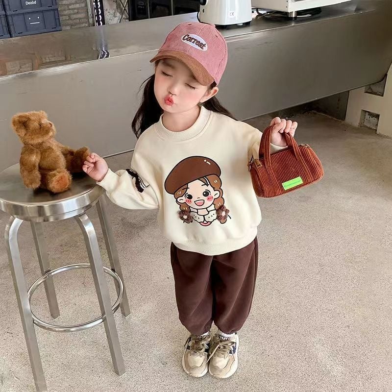 Djevojačka proljetna i jesenska moda za 2024., nova strana moda, proslava interneta za djevojčice, vruće moderno odijelo s pletenicom za djevojčice