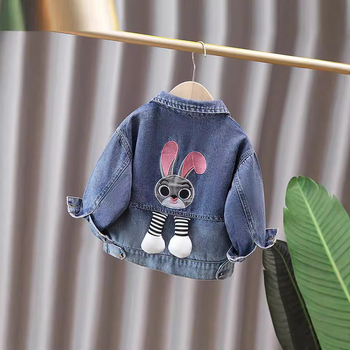 Mergaičių džinsiniai viršutiniai drabužiai Pavasario drabužiai 2025 Nauji vaikiško stiliaus džinsiniai drabužiai Didelių vaikų drabužiai Mergaičių pavasario ir rudens viršutiniai drabužiai Viršutiniai drabužiai