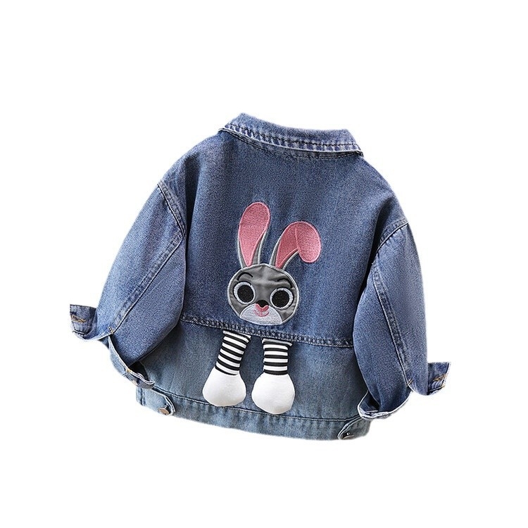 Mergaičių džinsiniai viršutiniai drabužiai Pavasario drabužiai 2025 Nauji vaikiško stiliaus džinsiniai drabužiai Didelių vaikų drabužiai Mergaičių pavasario ir rudens viršutiniai drabužiai Viršutiniai drabužiai