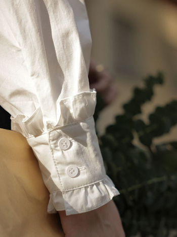 Bijela košulja s ovratnikom za žene, rano proljeće 2024., nova unutarnja podloga, elegantna košulja s kratkim rukavima