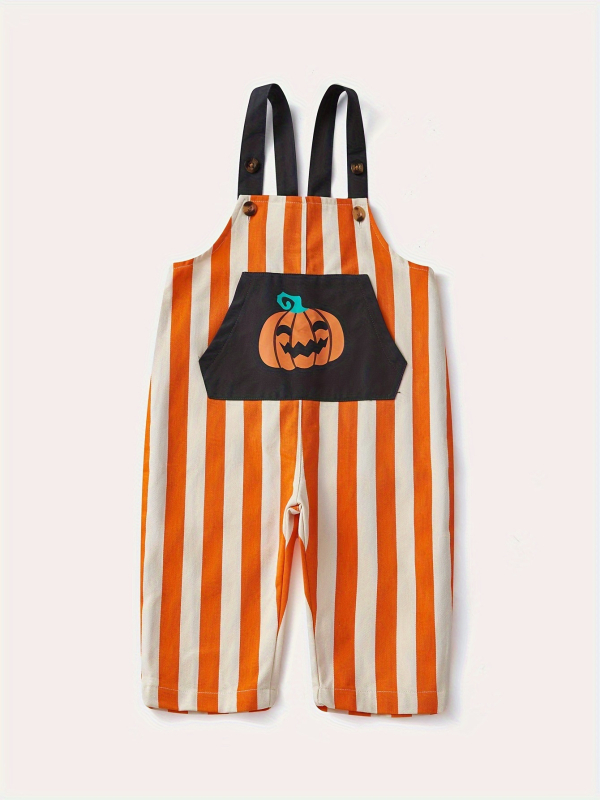 Zahraničný obchod Mužské a ženské dojčatá a deti Denný festival Detské oblečenie Pruhované overaly Dojčatá a malé deti Na výlet Ležérne nohavice s klopou a vreckami Tekvicové nohavice