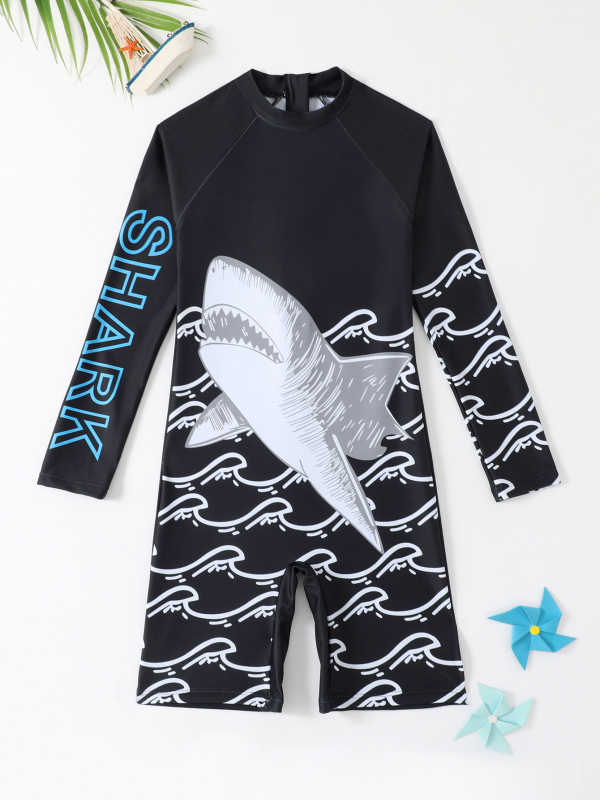 2025 Novo dječje kupaće gaće s dugim rukavima i kremom za sunčanje, odijelo za surfanje za malu, srednju i veliku djecu, crtani dječji kupaći kostimi