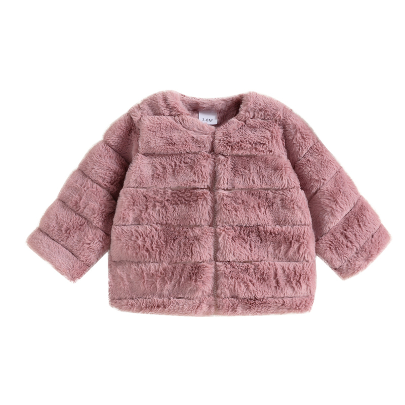 Bērnu apģērbs 2024. gadā Jauns bērnu kažokādas bērnu apģērbs, sabiezināts zīdaiņu tops, meiteņu virsdrēbes, silts rudens un ziemas apģērbs