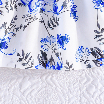 Διασυνοριακό αποκλειστικό καλοκαιρινό νέο φόρεμα με μανίκια που πετάει και τυπώνει λουλούδια σε σχήμα pit flower, κομψό χαριτωμένο φόρεμα για μωρά