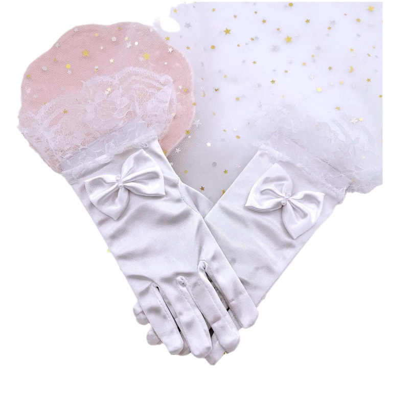 Mergaičių pirštinės Šifono drugelio kaspinas Elastinė vaikų gėlė Vaikų pasirodymas Šokių ceremonija Užsienio prekyba Tarpvalstybinė