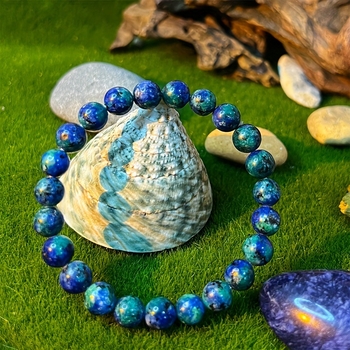 Amazon TEMU Lapis Lapis Lapis elastne käevõru looduskivist segavärvi helmestega käevõru