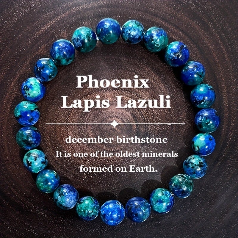 Brățară elastică Amazon TEMU Lapis Lapis Lapis cu pietre naturale, mărgele în culori mixte