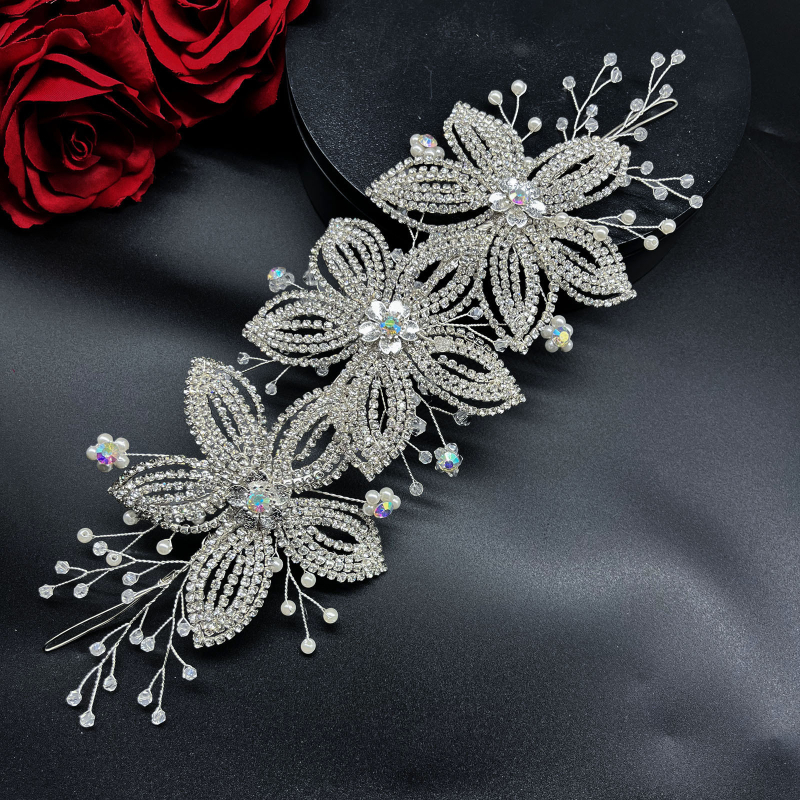 Väliskaubandus Piiriülene Käsitsi valmistatud Peakatted Pruudi Pulmakleit Juukseaksessuaarid Kerged Luksuslikud Raske Tööstus Juuksekroon Juuksepaelad DZ200