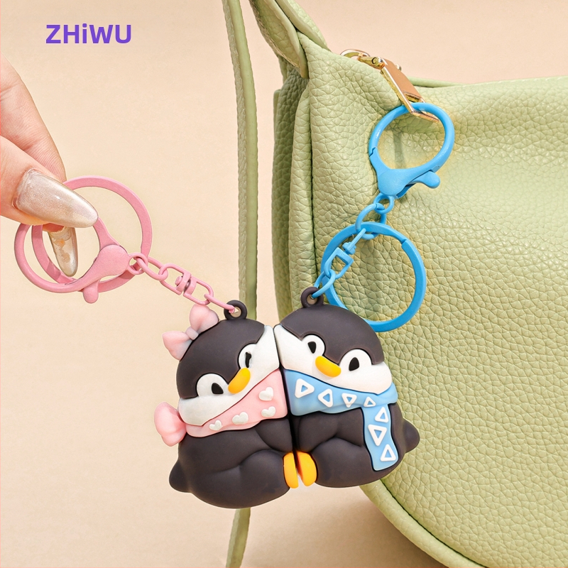 Нов магнитен ключодържател за прегръщащ пингвин, сладък студент, малък подарък, кукла, чанта на едро, висулка