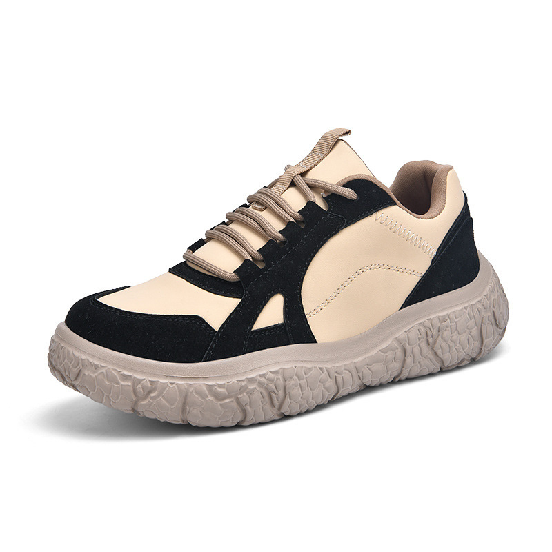 Пролетни дамски обувки 2025, нови ежедневни маратонки Joker, увеличени малки бели обувки с дебело дъно, тенденция на едро за бащата