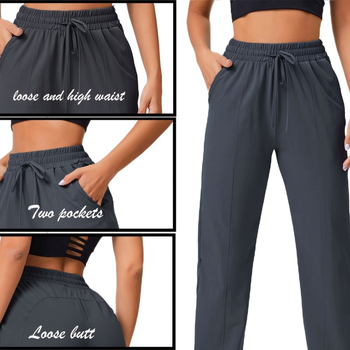 Naiste pluss-suuruses lahtised hingavad kiiresti kuivavad salendavad vabaaja spordipüksid köietõmbega fitnesspüksid jooksuspordipüksid