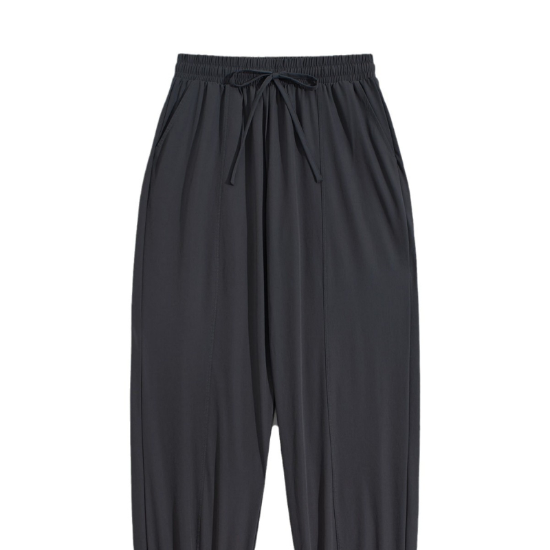 Naiste pluss-suuruses lahtised hingavad kiiresti kuivavad salendavad vabaaja spordipüksid köietõmbega fitnesspüksid jooksuspordipüksid