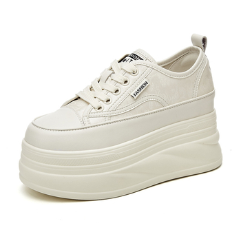 Módne malé biele dámske topánky s hrubou podrážkou, vysoké topánky na jar a leto, nové ľahké, priedušné, mäkké, športové, ležérne topánky