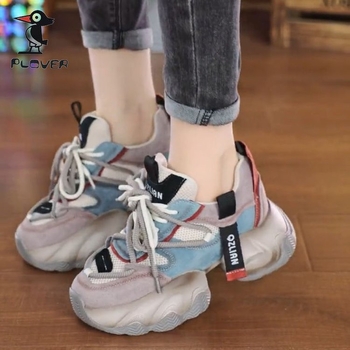 Διασυνοριακό Διαδίκτυο Εκρήξεις Διασημοτήτων Παπούτσια Torre με Χοντρή Σόλα Γυναικεία Καλοκαίρι 2024 Νέο Κορεάτικο Στυλ Χρώμα που ταιριάζει Μικρά Casual Αθλητικά