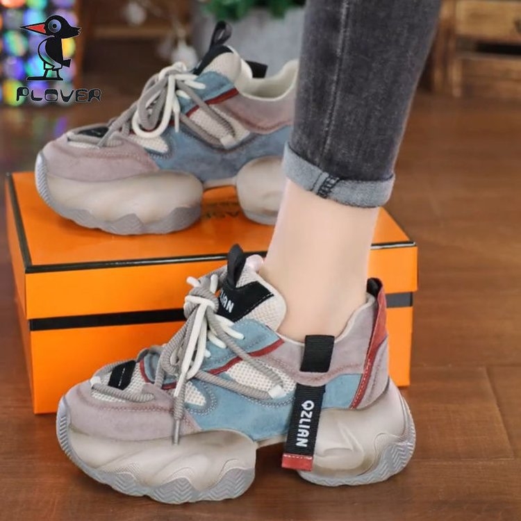 Prekogranične internetske eksplozije slavnih osoba Torre cipele s debelim potplatom za biskvit, ženske cipele za ljeto 2024., nove korejske cipele, usklađene boje, male ležerne sportske cipele