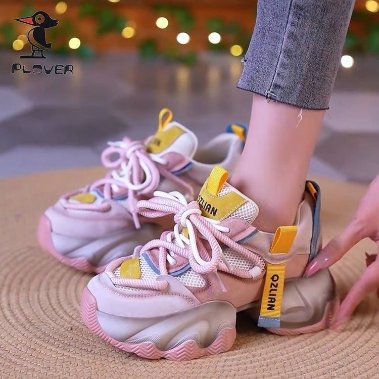 Prekogranične internetske eksplozije slavnih osoba Torre cipele s debelim potplatom za biskvit, ženske cipele za ljeto 2024., nove korejske cipele, usklađene boje, male ležerne sportske cipele