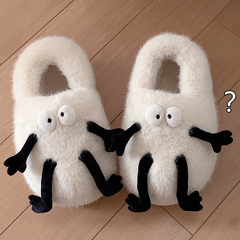 Plonos juostelės, žieminiai, kūrybingi, juokingi, anglies kamuoliukai, medvilniniai bateliai berniukams ir mergaitėms, šilti, pliušiniai, vaikiški medvilniniai šlepetės