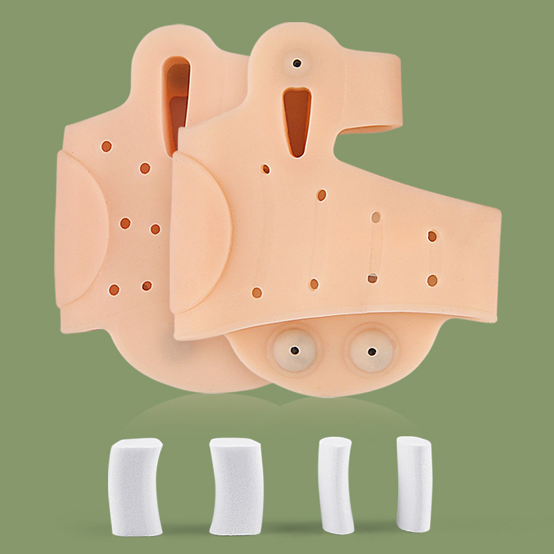 Pöidla valgus-varba jagaja paksendatud magnetiga jala lööke neeldav massaaži esijala padi topeltavaga Suure jala luuortoos