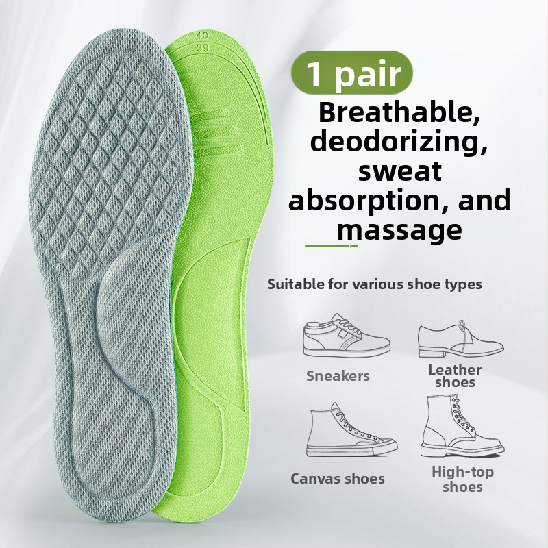 Mugwort deodorant ja lõhnavaba sisetald massaažiks Higi imav Pehme ja mugav Meeste ja naiste higised jalad Hingavad ja kuivad spordijalatsid Saapad