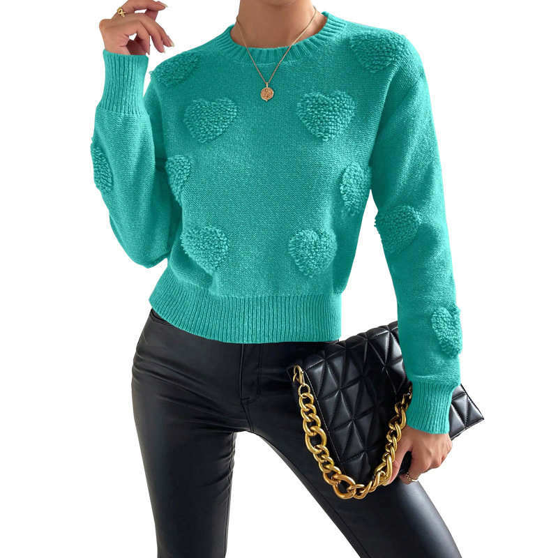 Najprodavaniji ženski prekogranični jesenski i zimski novi modni višenamjenski pulover s okruglim izrezom i dugim rukavima za gornju kosu u Europi i Sjedinjenim Državama