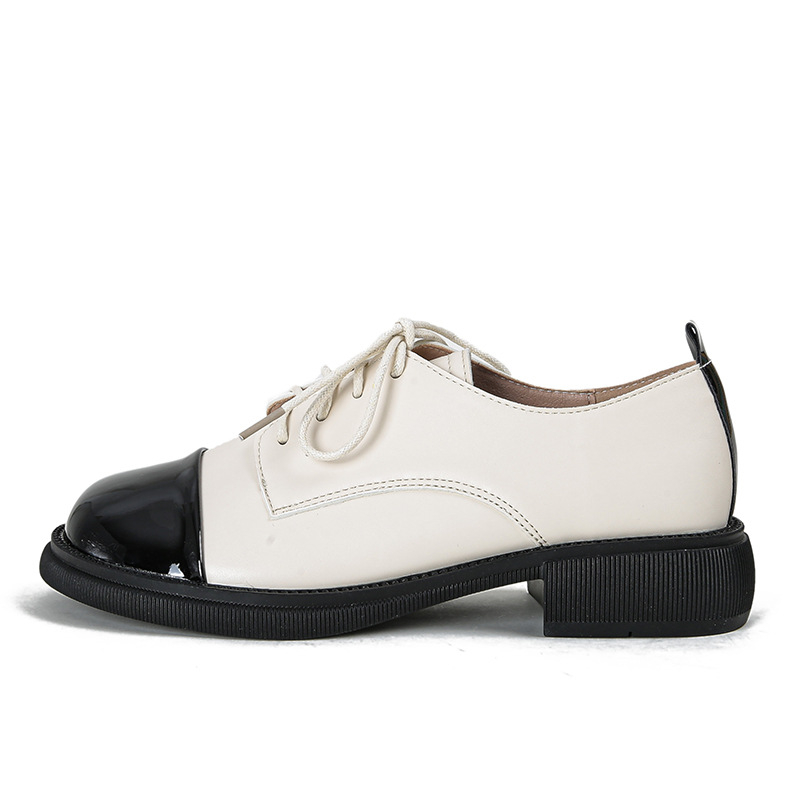 X7 Huidong Yixin Daxia 2025 Jarné a jesenné nové malé vôňové mokasíny s okrúhlou špičkou, dámske jednoduché topánky, malé kožené topánky