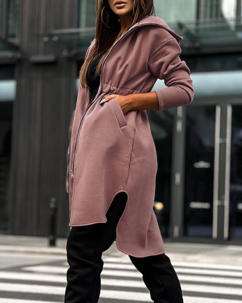 Νέο προϊόν 2023 Ευρωπαϊκό και αμερικανικό σκούρο καφέ casual φούτερ με κουκούλα με κορδόνι σε καυτές πωλήσεις