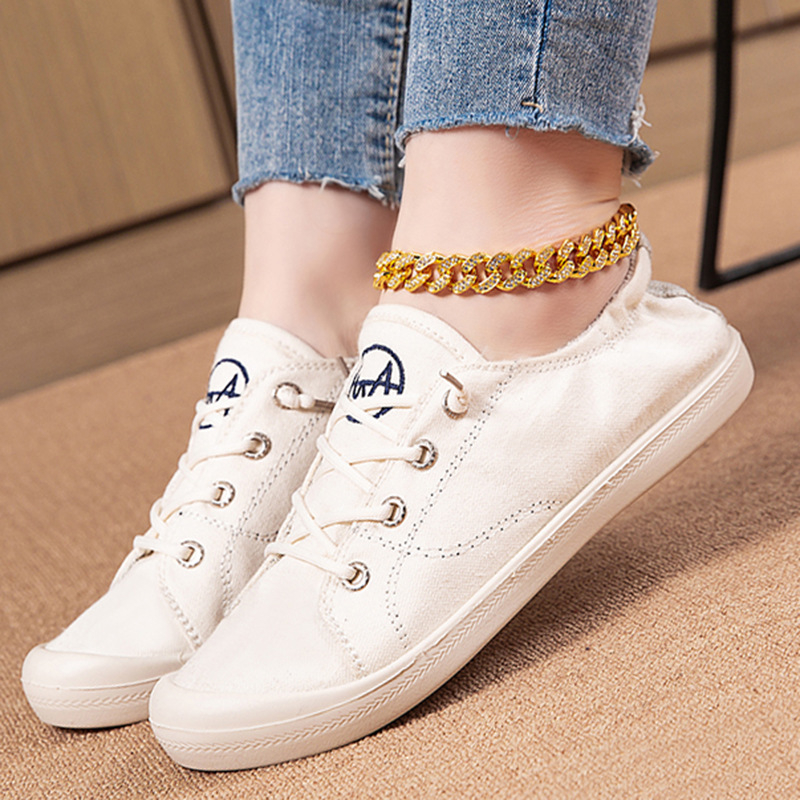 2024 špinavé topánky staré plátené topánky dámske letné nové retro ležérne lenivé rodinné polpapuče pánske a dámske sušienkové topánky