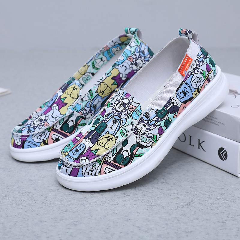 2025 m. naujo stiliaus seni Pekino medžiaginiai batai, minkštapadžiai patogūs batai, laisvalaikio, madingi ir universalūs drobiniai batai, kvėpuojantys neslystantys studentų batai