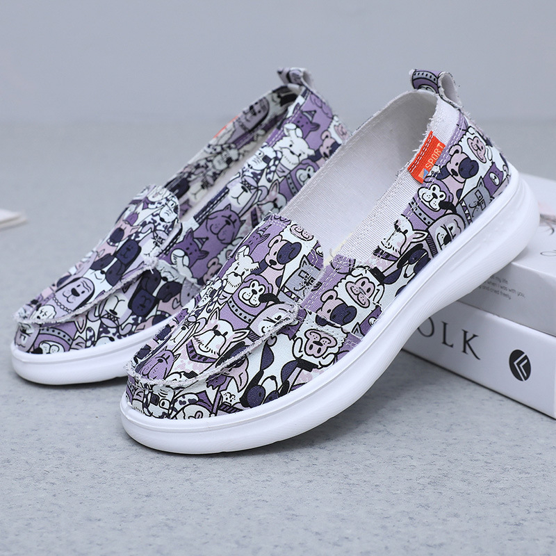 2025 m. naujo stiliaus seni Pekino medžiaginiai batai, minkštapadžiai patogūs batai, laisvalaikio, madingi ir universalūs drobiniai batai, kvėpuojantys neslystantys studentų batai