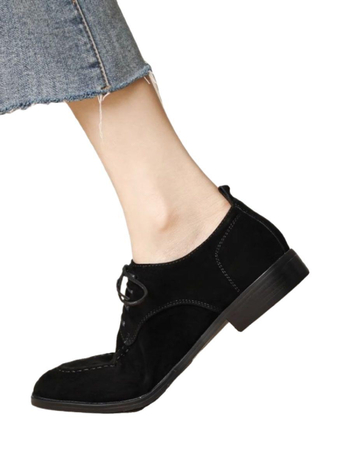 Jesenné nové retro mokasíny z kolekcie 2025 so šnurovacími detailmi, dámske topánky na hrubom podpätku v britskom štýle, ležérne malé kožené topánky