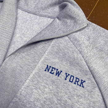 Cross-Border Hot Style 2024 Európska a americká Amazon Cross-Border Jesenná a zimná mikina s polovičným zipsom a veľkou klopou pre voľný čas