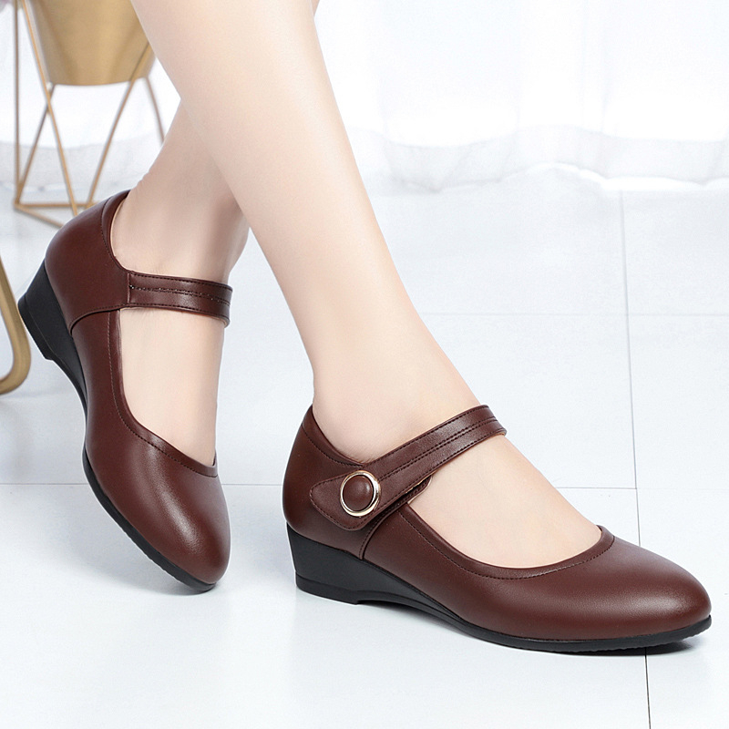 Mamine topánky, letné nové jarné a jesenné topánky s prackou, elegantné, univerzálne, pohodlné, z mäkkej kože, s mäkkou podrážkou, dámske topánky, ktoré neunavujú nohy, jednoduché topánky pre ženy