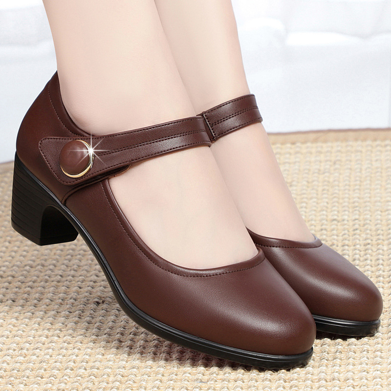 Mamine topánky, letné nové jarné a jesenné topánky s prackou, elegantné, univerzálne, pohodlné, z mäkkej kože, s mäkkou podrážkou, dámske topánky, ktoré neunavujú nohy, jednoduché topánky pre ženy