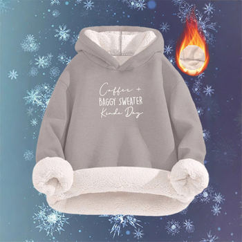 Nova ženska modna topla majica s kapuljačom dugih rukava od imitacije pamuka i janjeće vune za žene