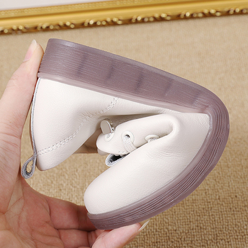 Mäkké kožené materské topánky s hovädzou podrážkou, mäkká podrážka, mäkká povrchová kožená obuv, jesenné nové topánky pre stredný a starší vek, pohodlné dámske topánky s hlbokým výstrihom